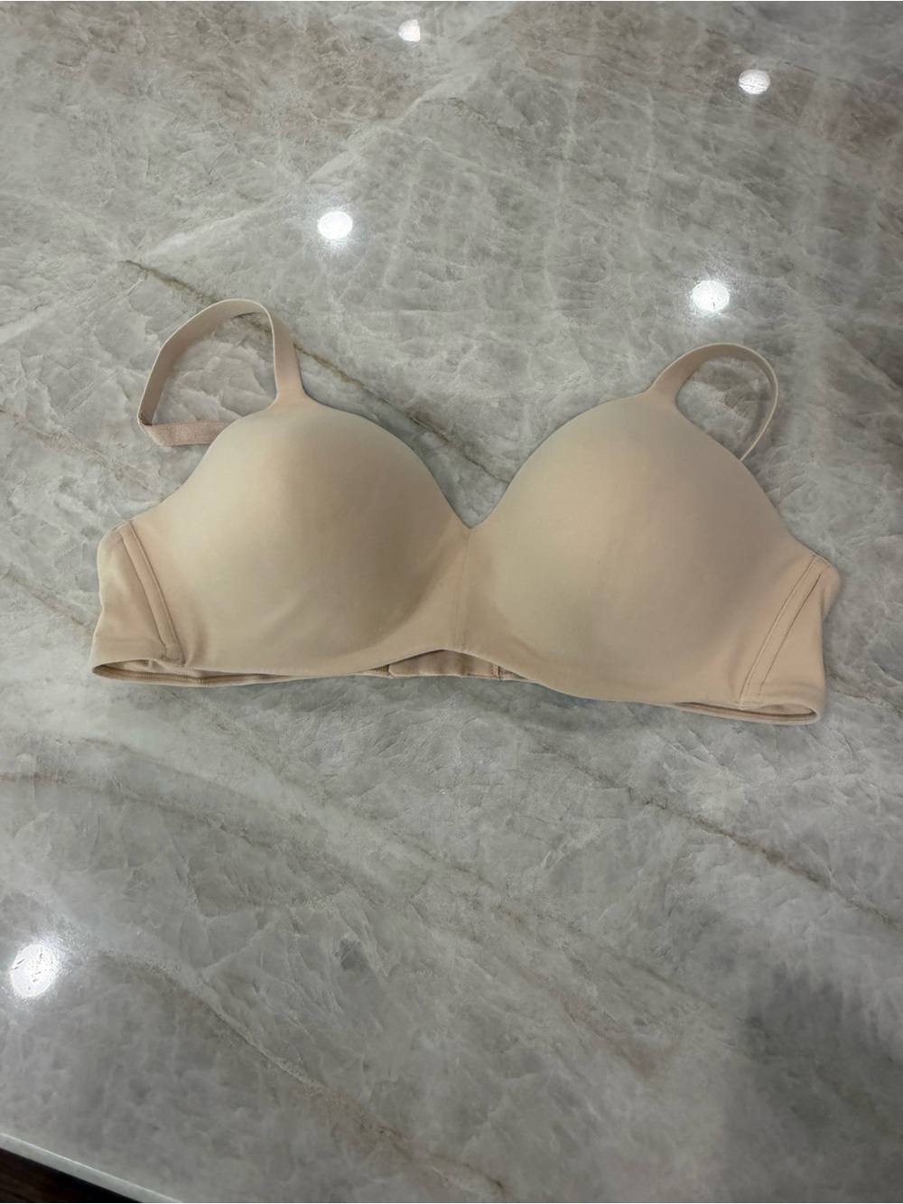 Women's Wacoal How Perfect Soft Cup Bra 852189 Seamless Comfort Bra 40B Nude